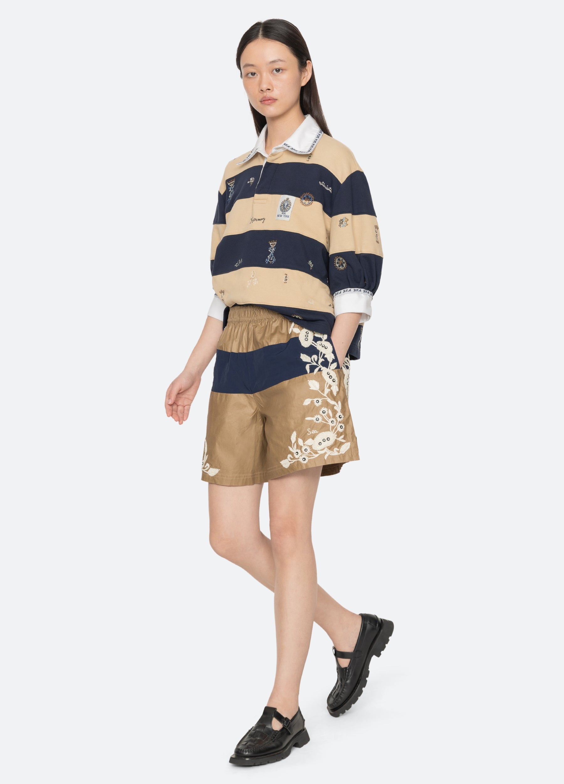 Georgie Shorts Khaki / Sea New York
