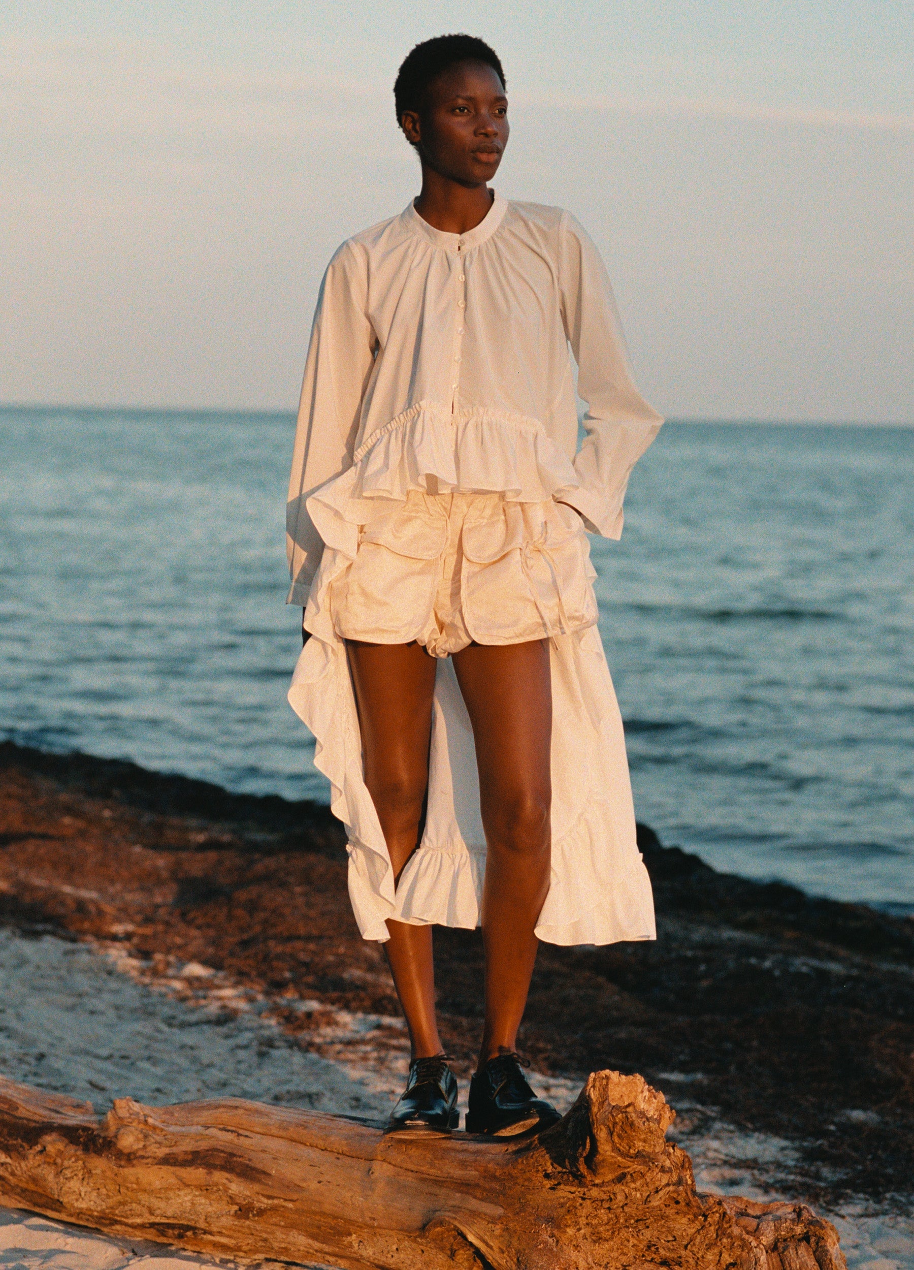 Loraine Shorts Cream / Sea New York Outlet
