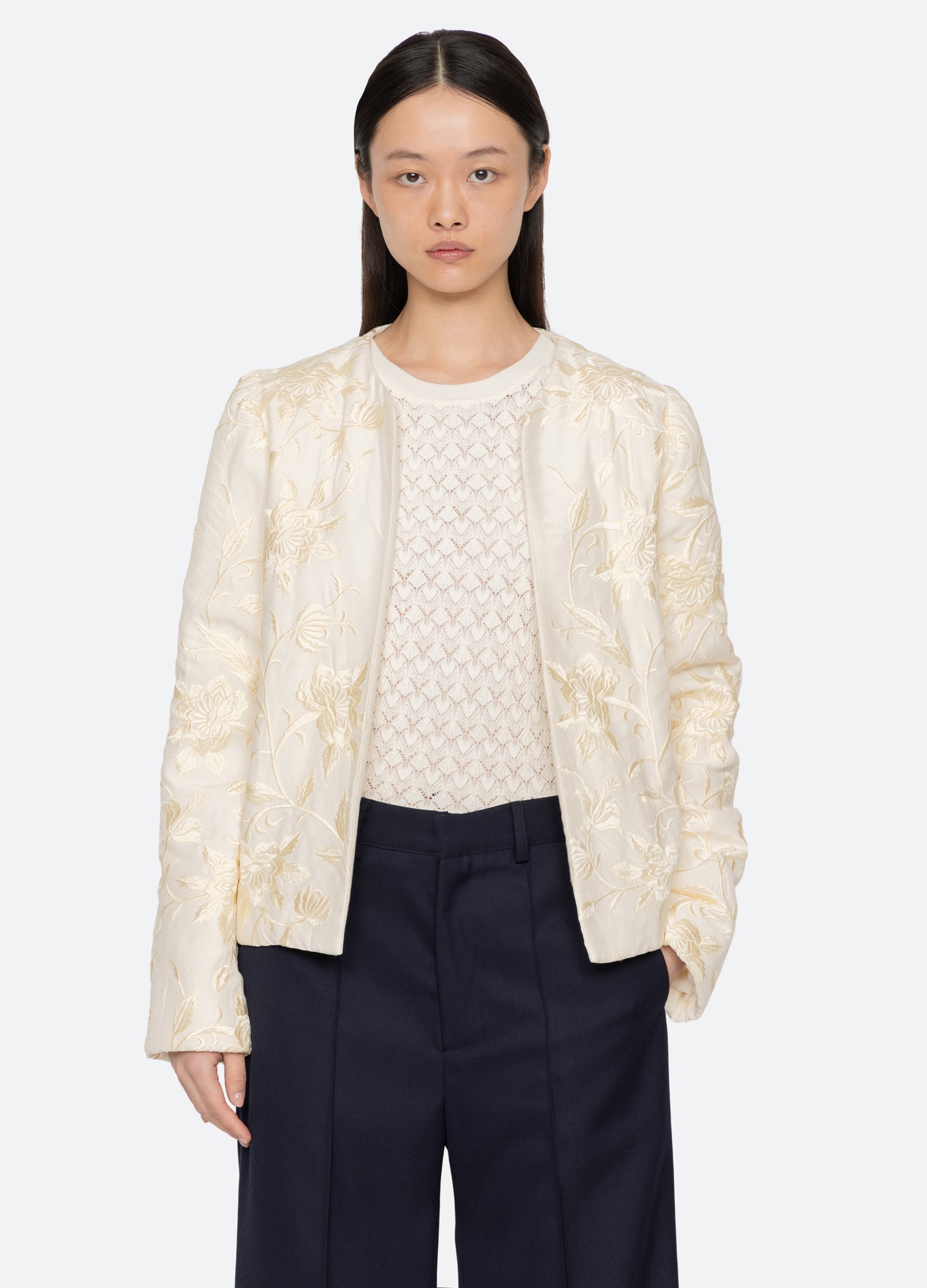 Alina Emb Jacket Cream / Sea New York Sale