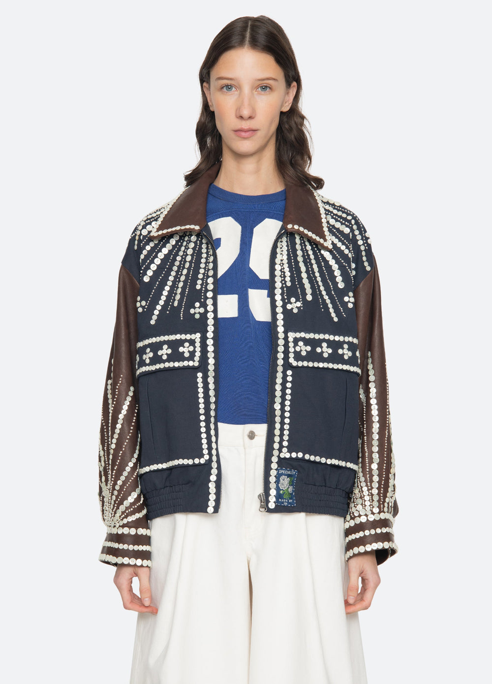 Georgie Jacket Navy / Sea New York For Sale