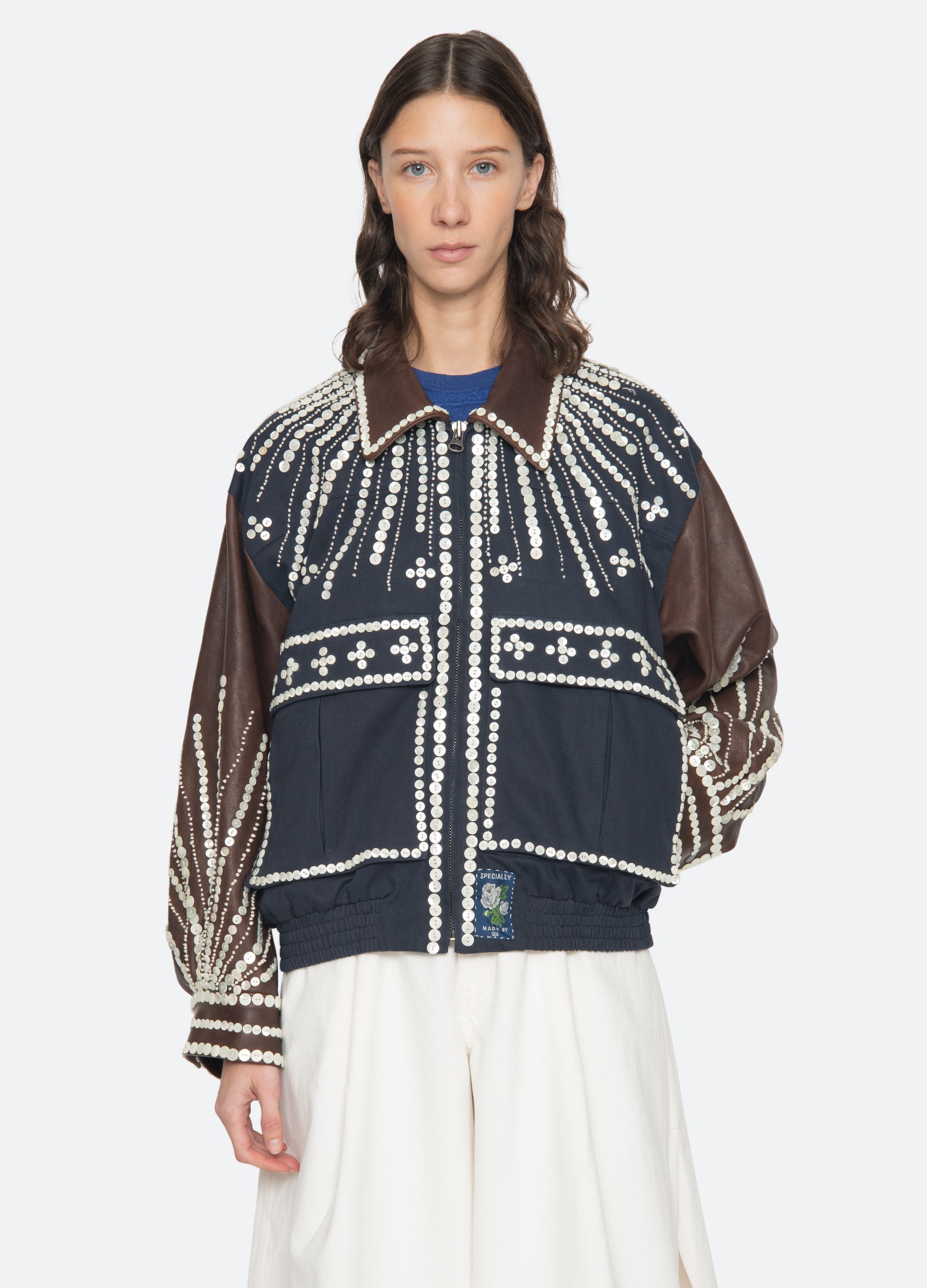 Georgie Jacket Navy / Sea New York For Sale