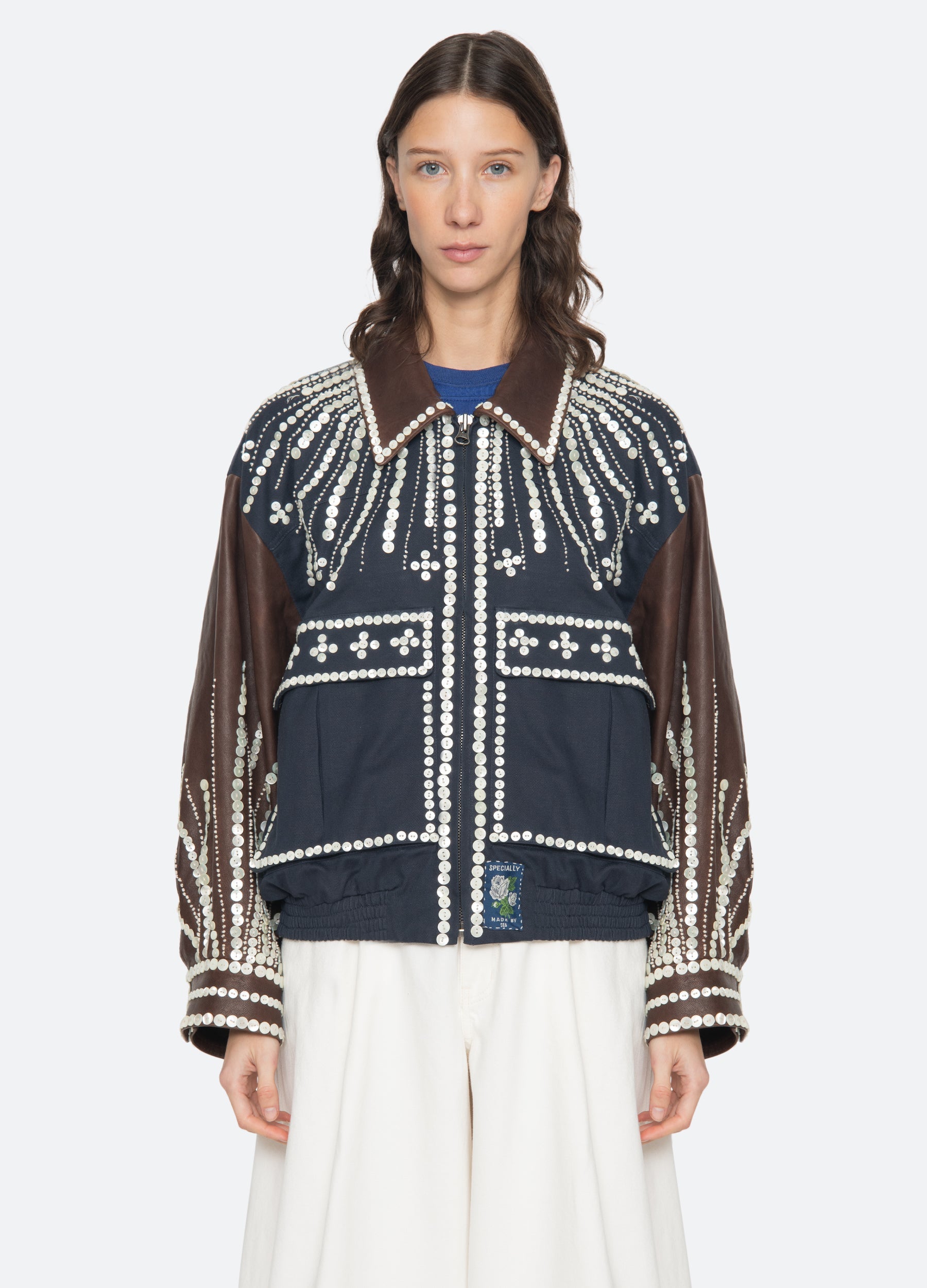 Georgie Jacket Navy / Sea New York For Sale
