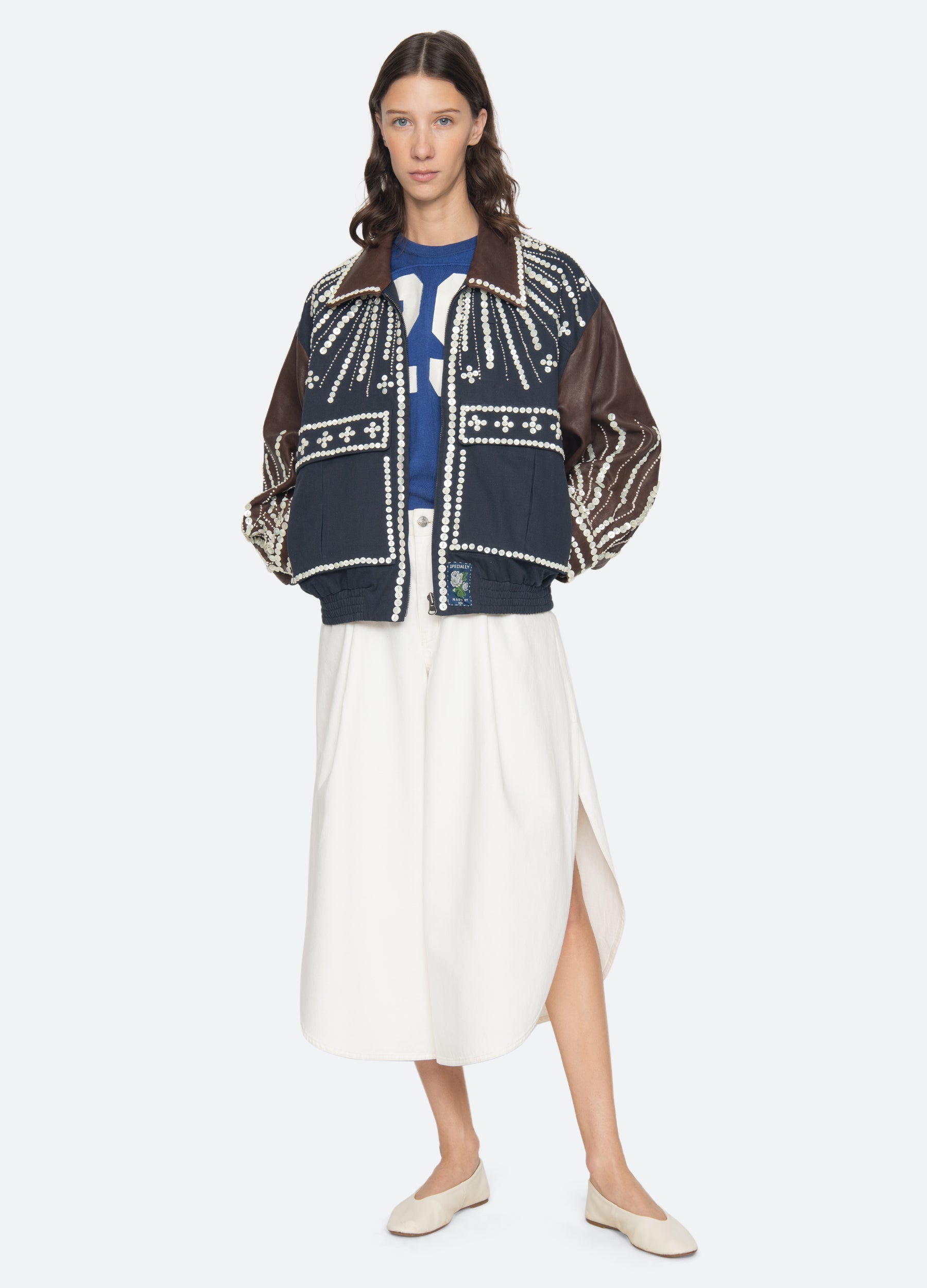 Georgie Jacket Navy / Sea New York For Sale
