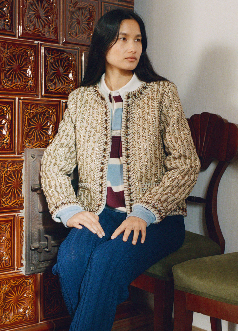 Viviana Jacket Gold / Sea New York Sale