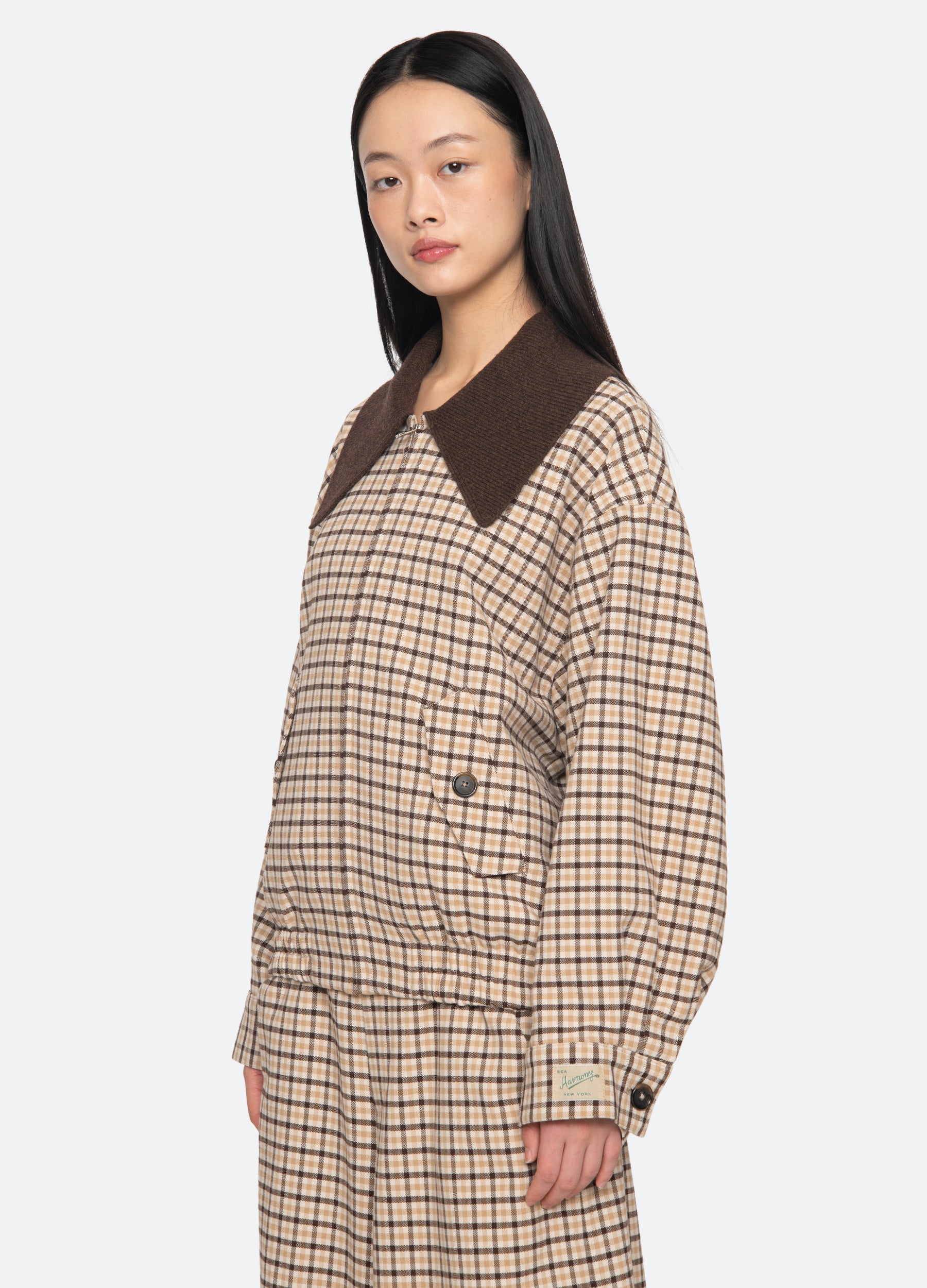 Savannah Jacket Plaid / Sea New York Online