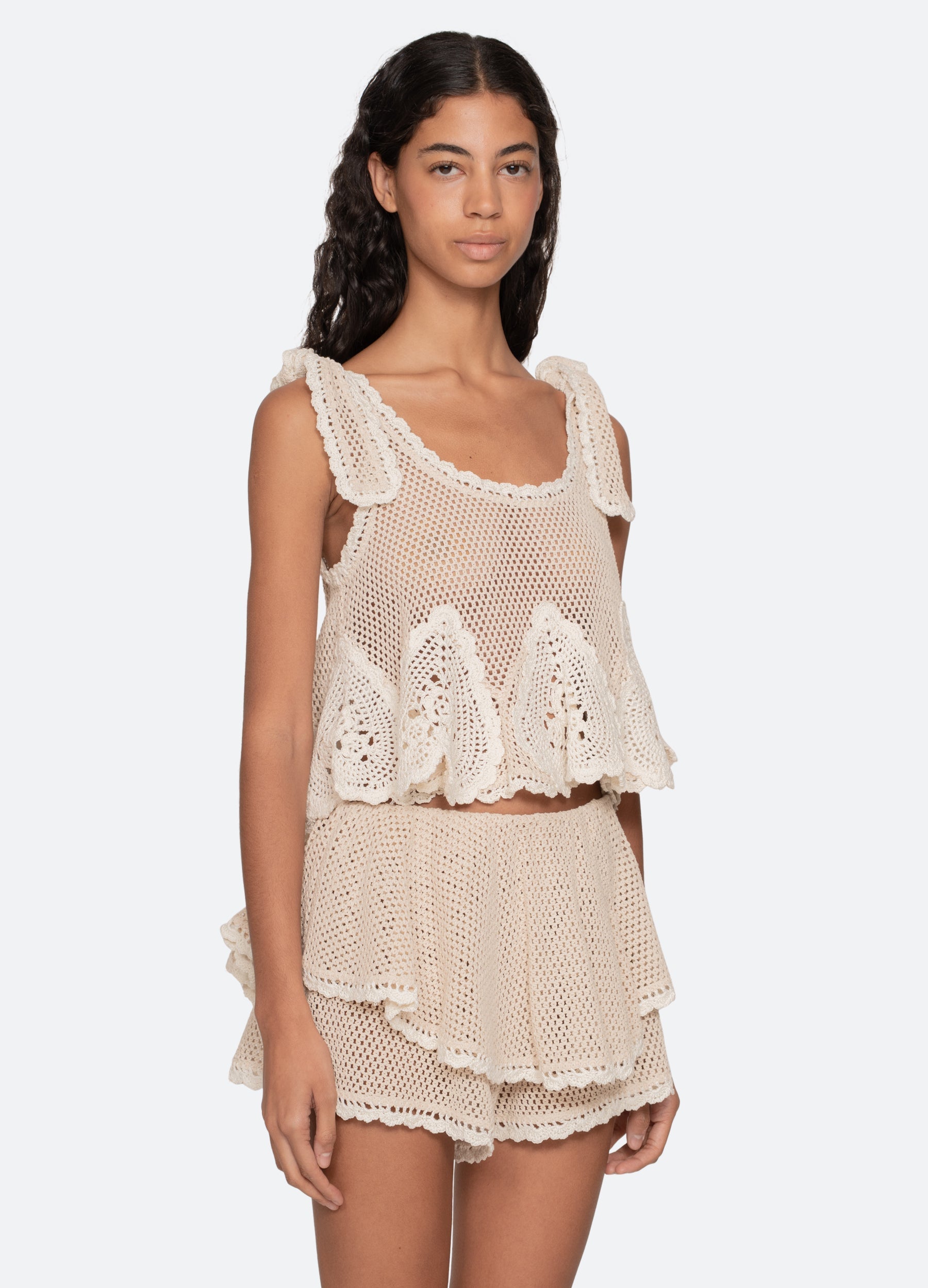 Madelyn Tank Cream / Sea New York