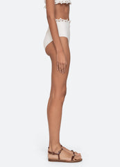 Leila Bikini Bottom White / Sea New York