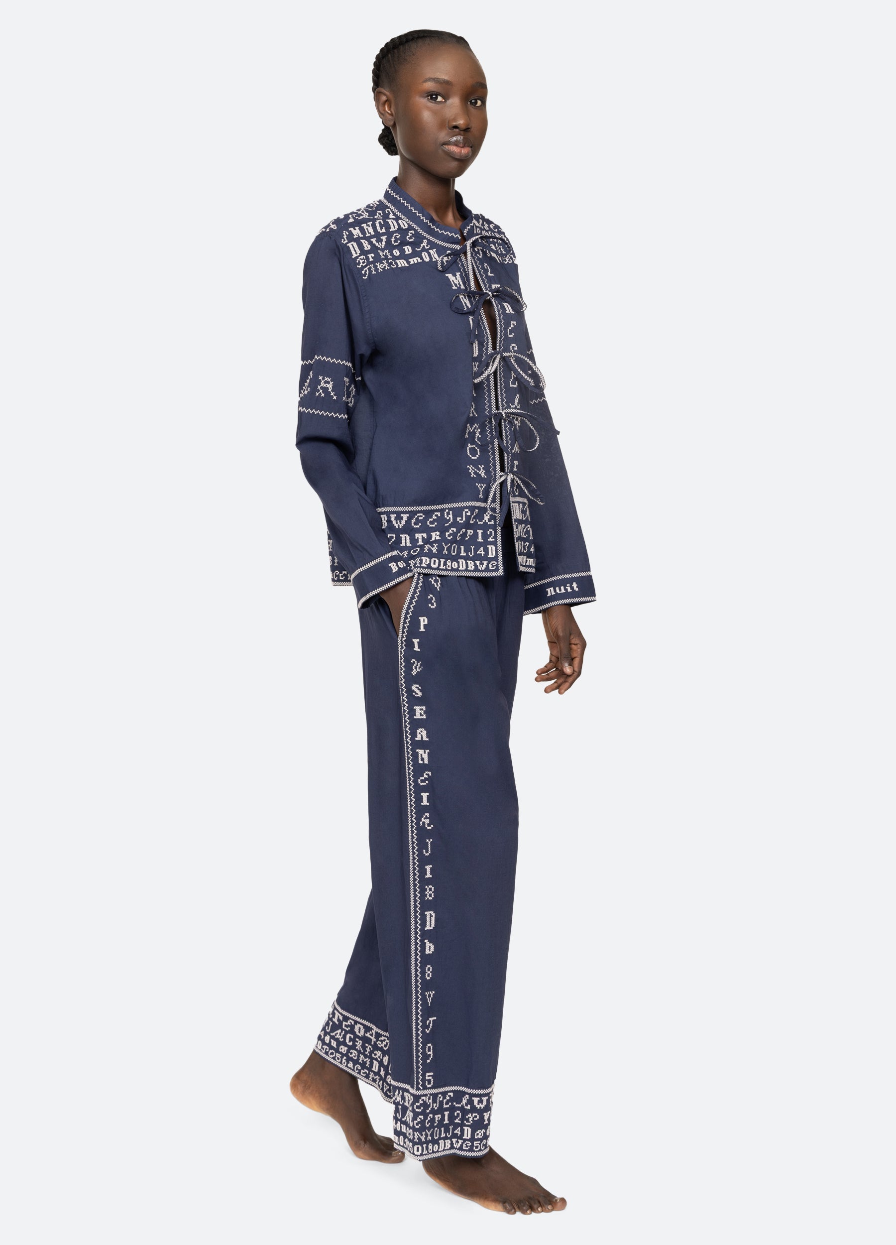 Kit PJ Set White / Sea New York Outlet