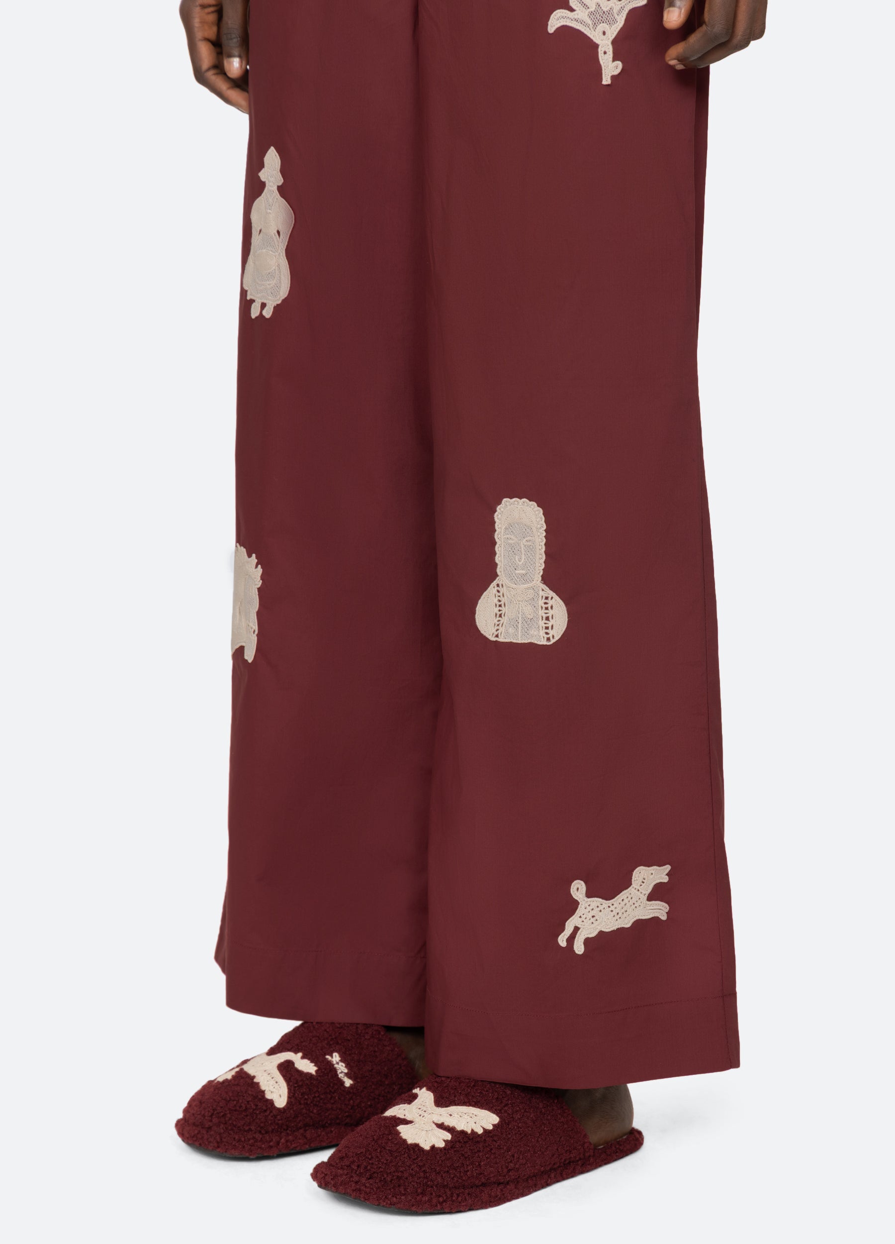 Mika PJ Set Burgundy / Sea New York