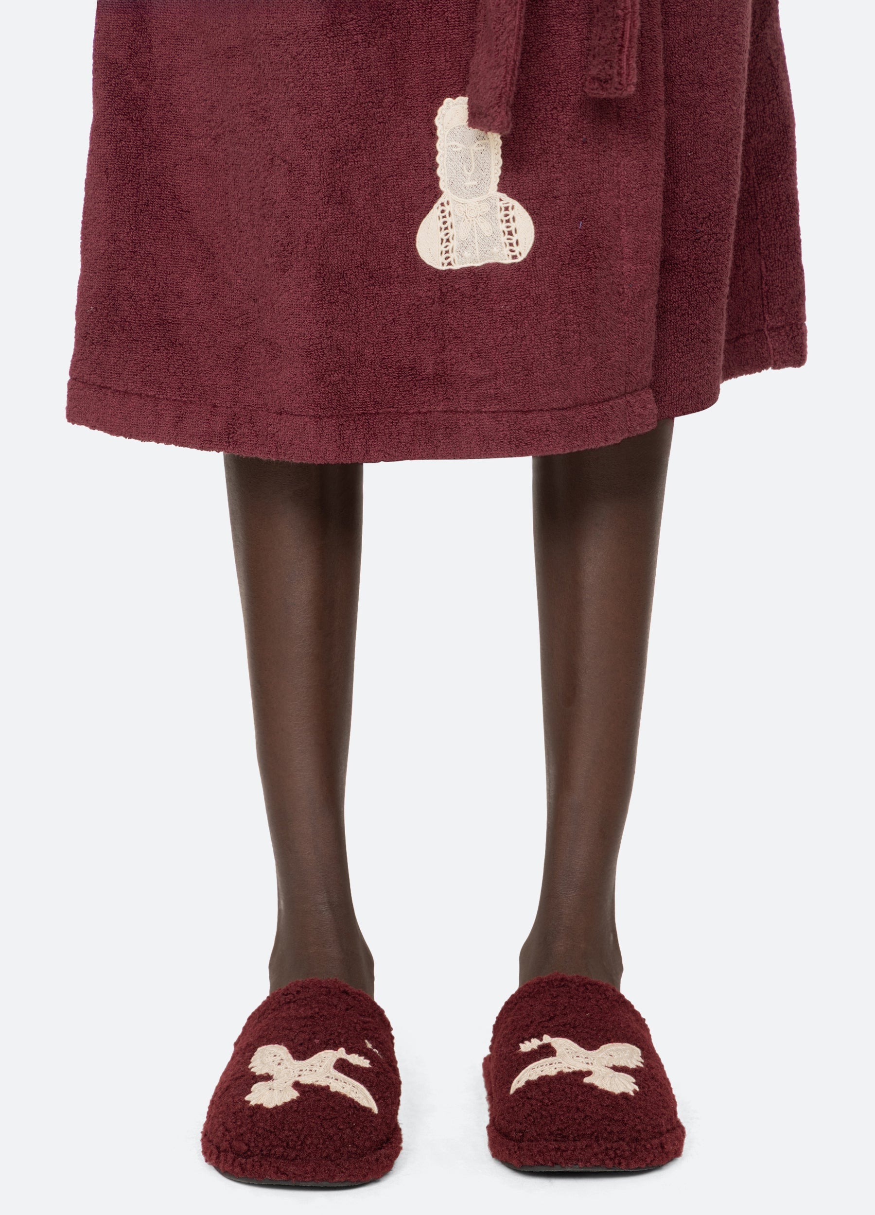 Mika Slippers Burgundy / Sea New York Online