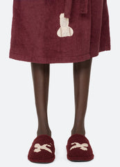 Mika Slippers Burgundy / Sea New York Online