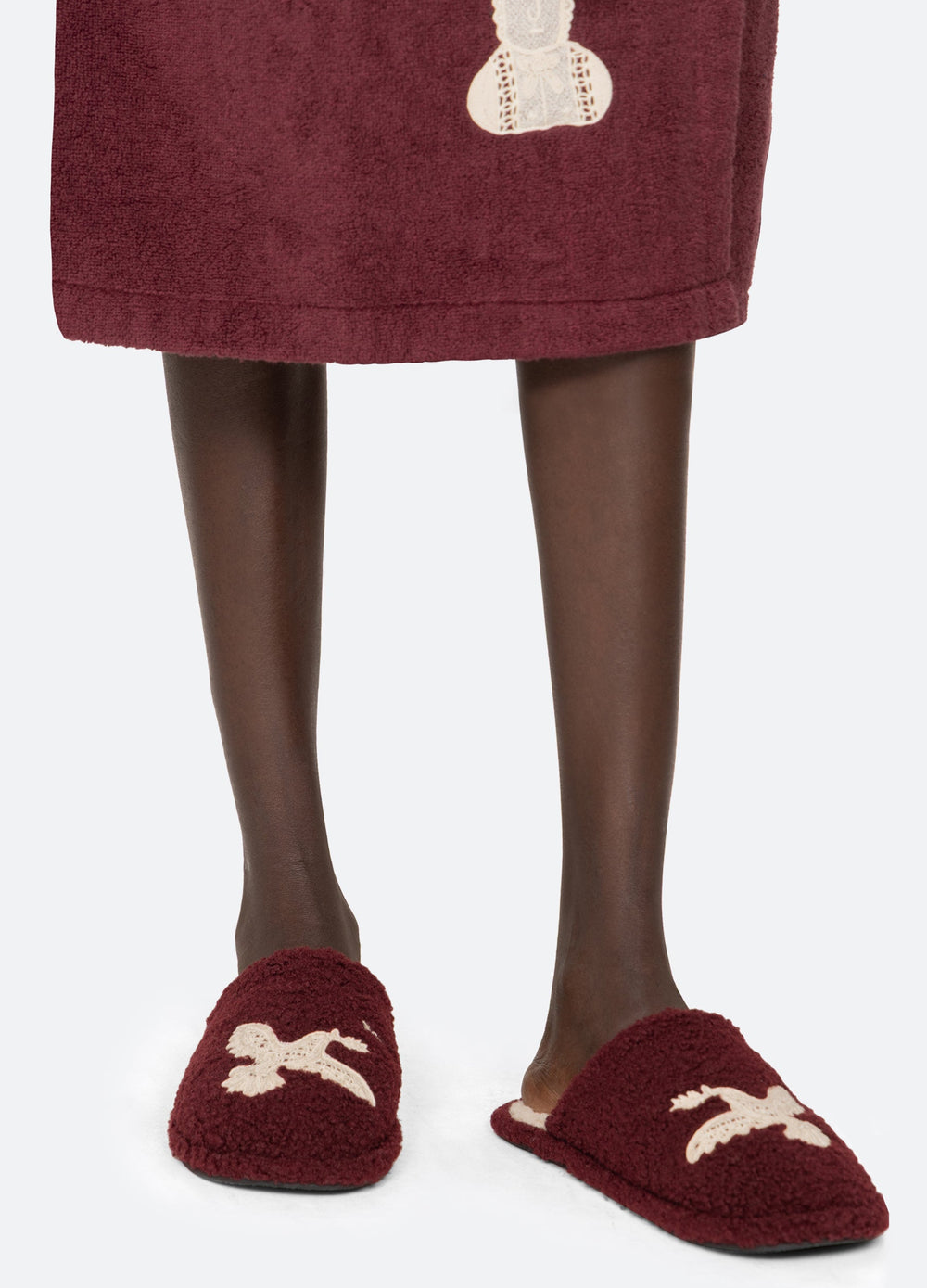 Mika Slippers Burgundy / Sea New York Online