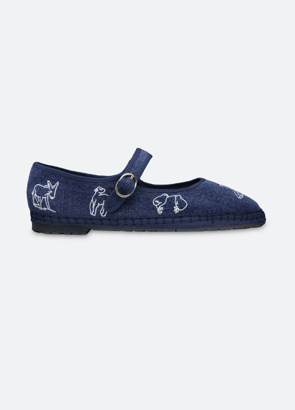 Demi Mary Jane Flats Navy / Sea New York For Sale