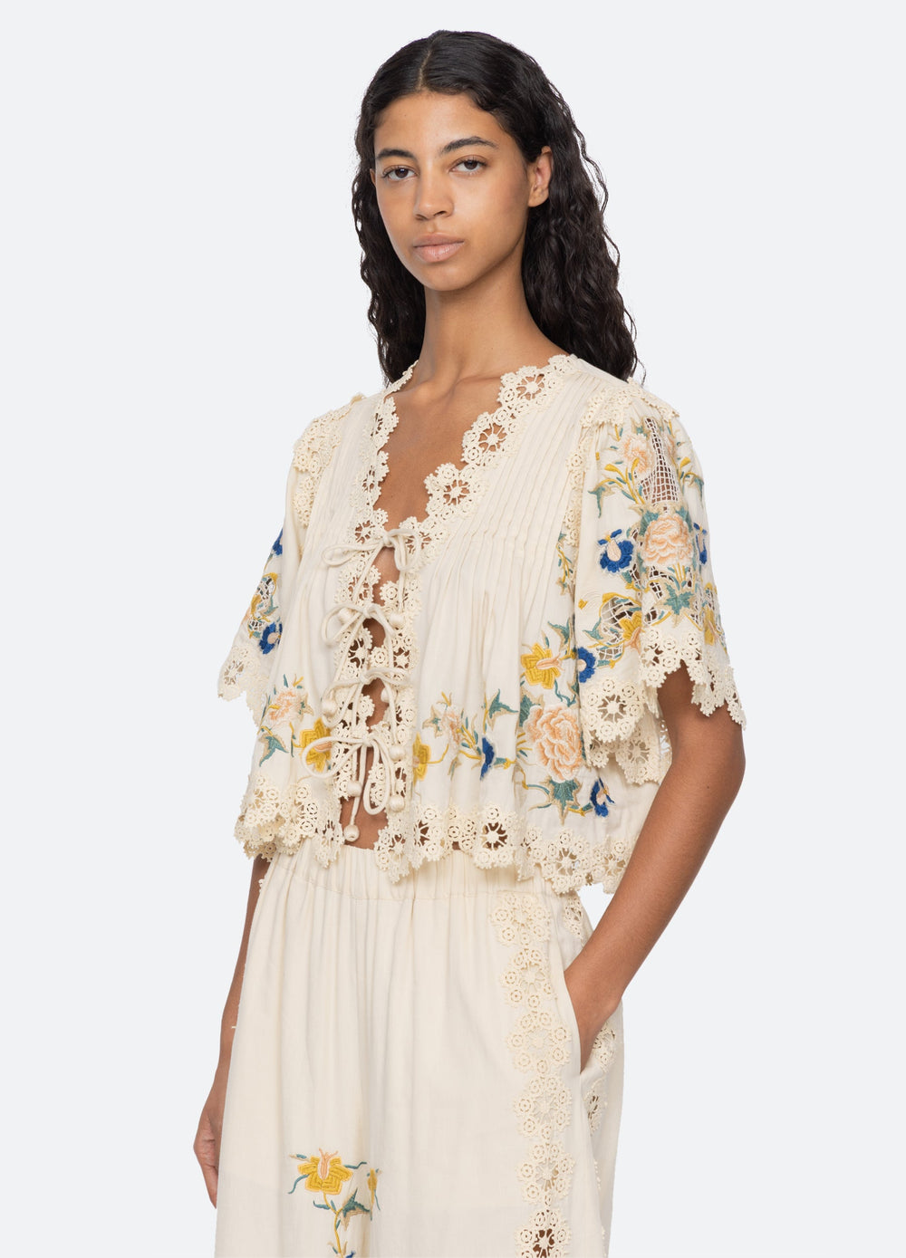 Adonna S/S Top Cream / Sea New York Sale