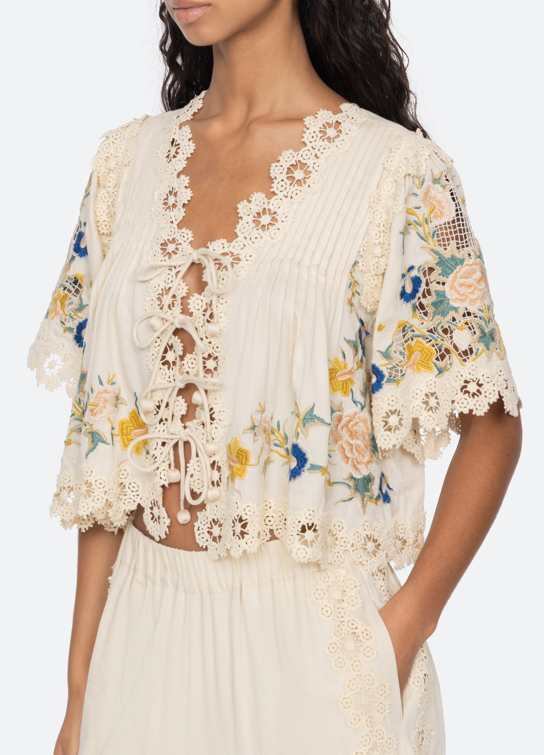 Adonna S/S Top Cream / Sea New York Sale