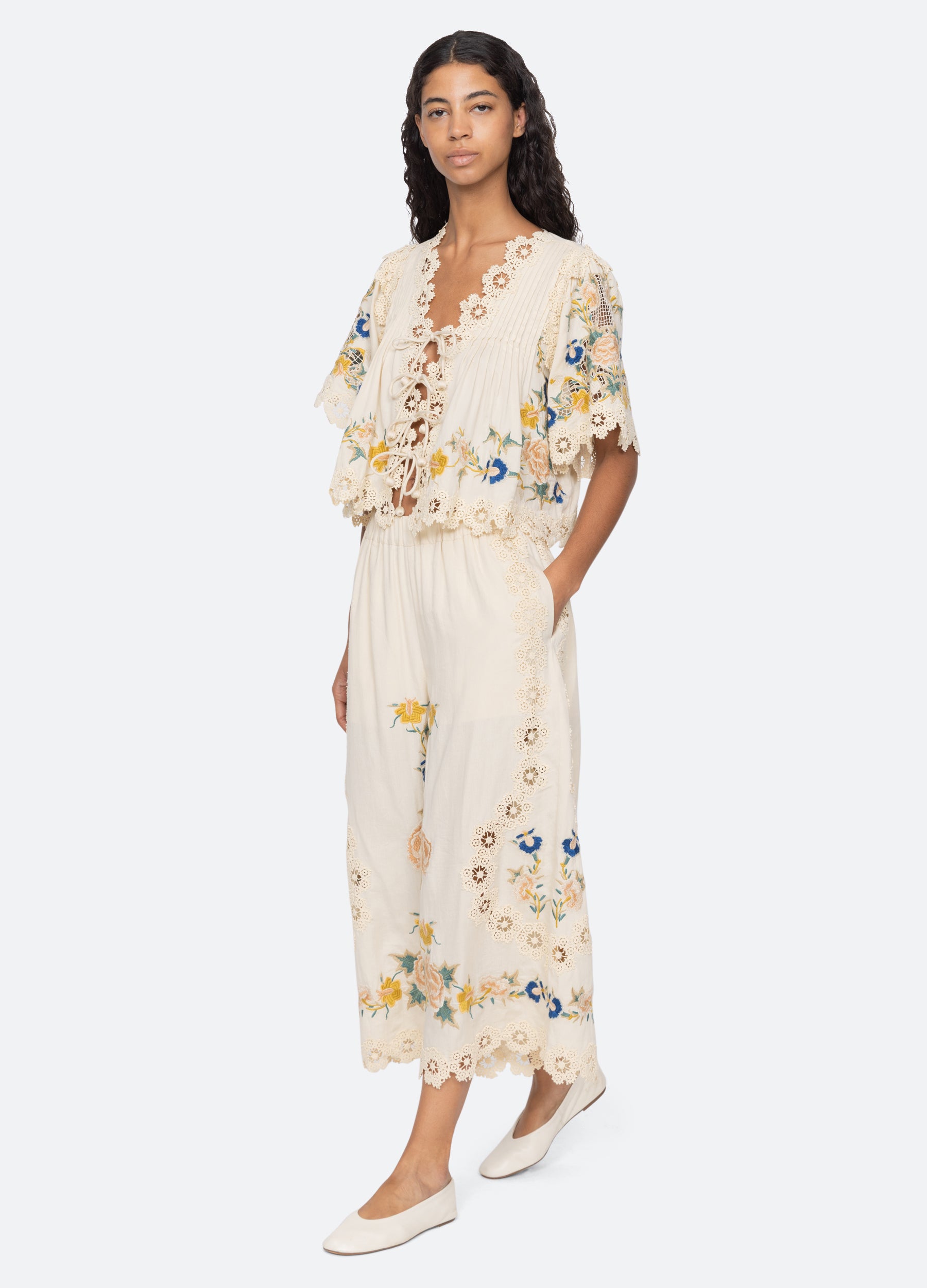 Adonna S/S Top Cream / Sea New York Sale